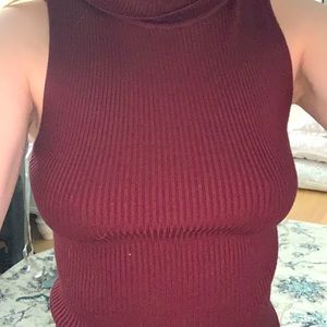 Kendall & Kylie turtle neck tank top